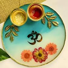 Resin Pooja Thali